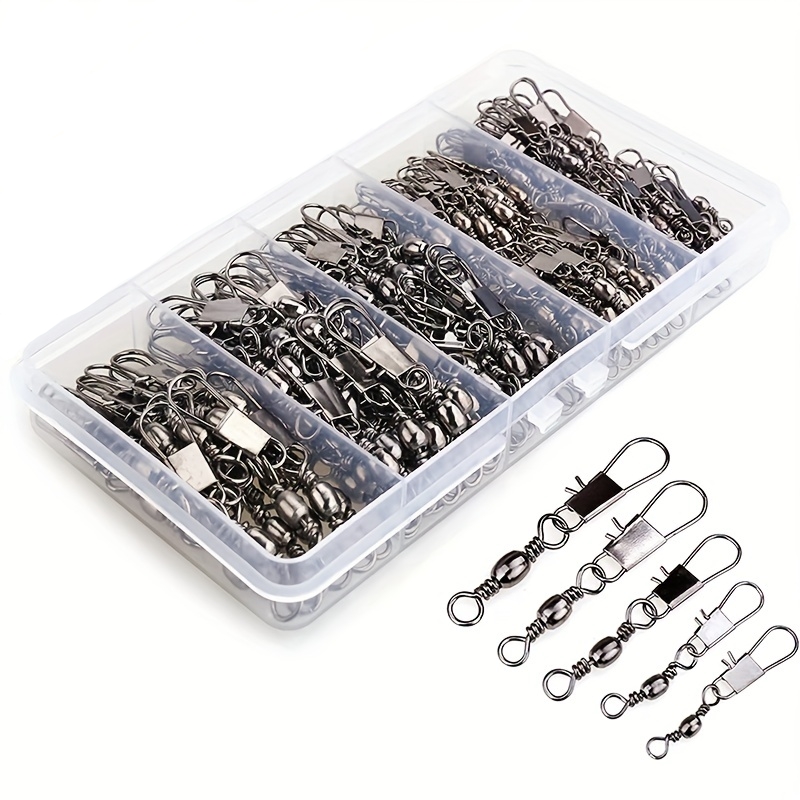 Fishing Rod Building Kit - 50/200 stuks Barrel Snap Swivel Visaccessoires,