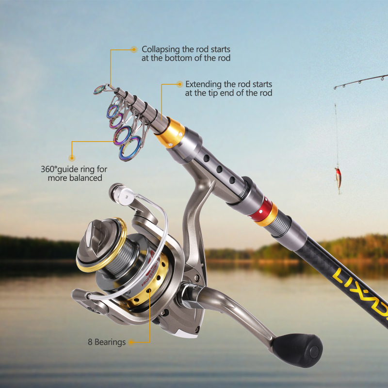 Lixada Telescopische Hengel En - Fishing Rod Surf recensie en prijs