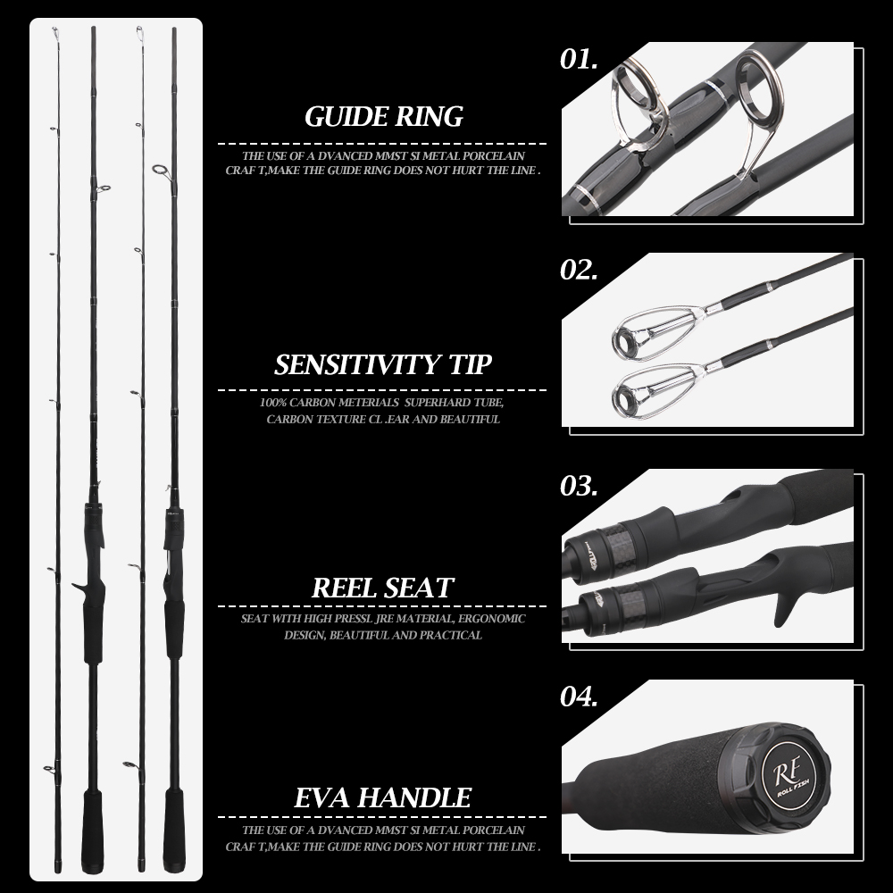 ROLLFISH Carbon Fiber Spinheng - Fishing Rod Surf recensie en prijs